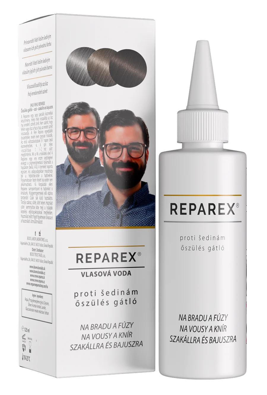 Reparex na vousy a knír